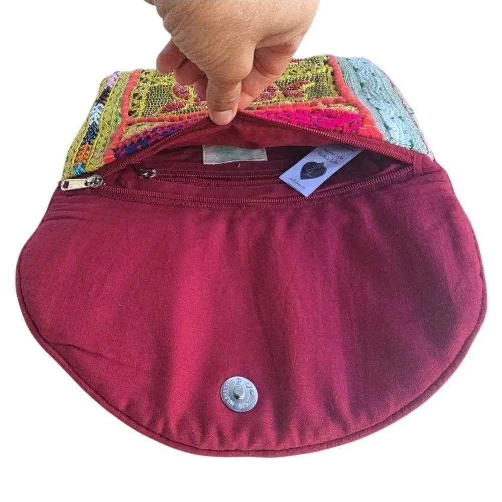 Colorful Embroidered Clutch - Picture 6 of 13